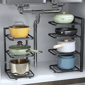 Maximize Your Kitchen Space with the Pot Storage Kitchen Stainless Steel Storage Rack