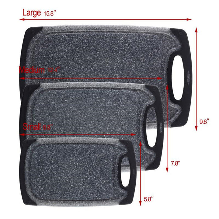 Enhance Your Culinary Experience with Our Imitation Marble Cutting Board Set
