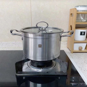 Transform Your Cooking with the Double Same Style Stainless Steel Stock Pot Steamer